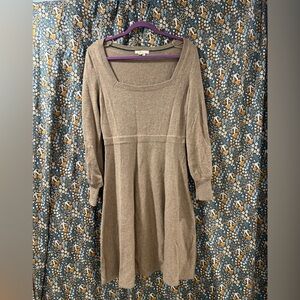 Boden Tan Sweater Dress